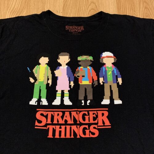 Stranger Things Official Merchandise Digital Characters T-Shirt Men’s XL