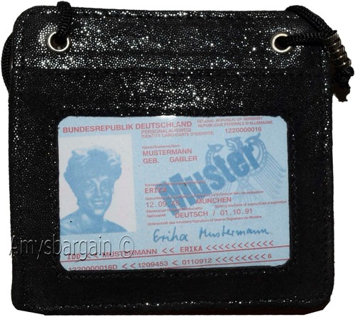 New Business card case, card holder w/ neck string, fifty business IDs card bnwt - Picture 7 of 12