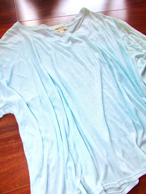 CLOTH & STONE ~ Sz XS ~ PURE WATER BLUE! Oversized Pullover Tight