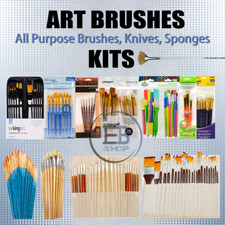 Paint Brushes For Watercolor / Oil / Acrylic Painting lot Artist Quality Set Art