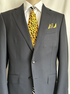 「M C 」Tom Fordスーツ Tom Ford Suit Jacket, Black, Sz 7-44R Italian (34R USA), Custom