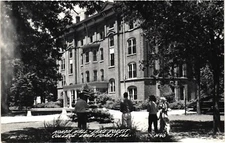 Lake Forest IL Lake Forest College North Hall RPPC Real Photo Postcard c1951