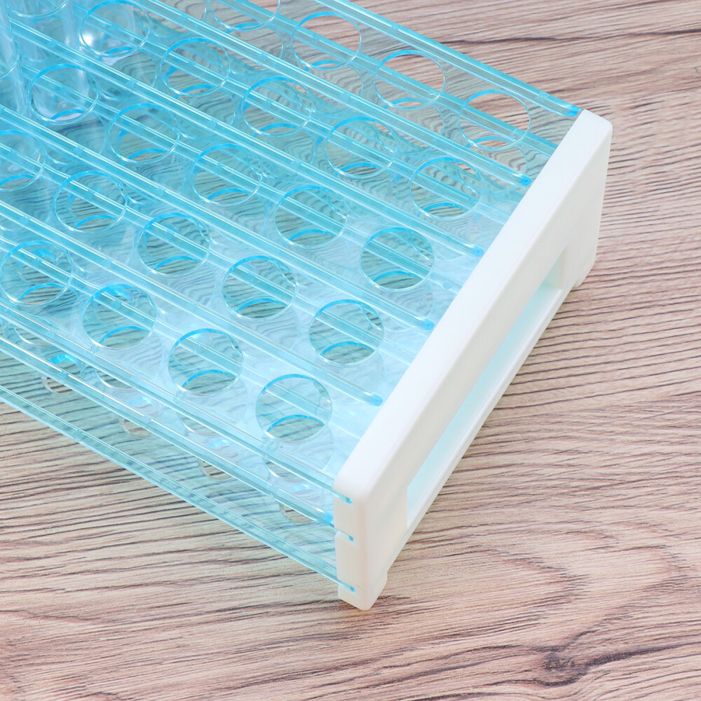 50pcs Test Tube Drying Rack Test Tube Rack Transparent Sealed Test