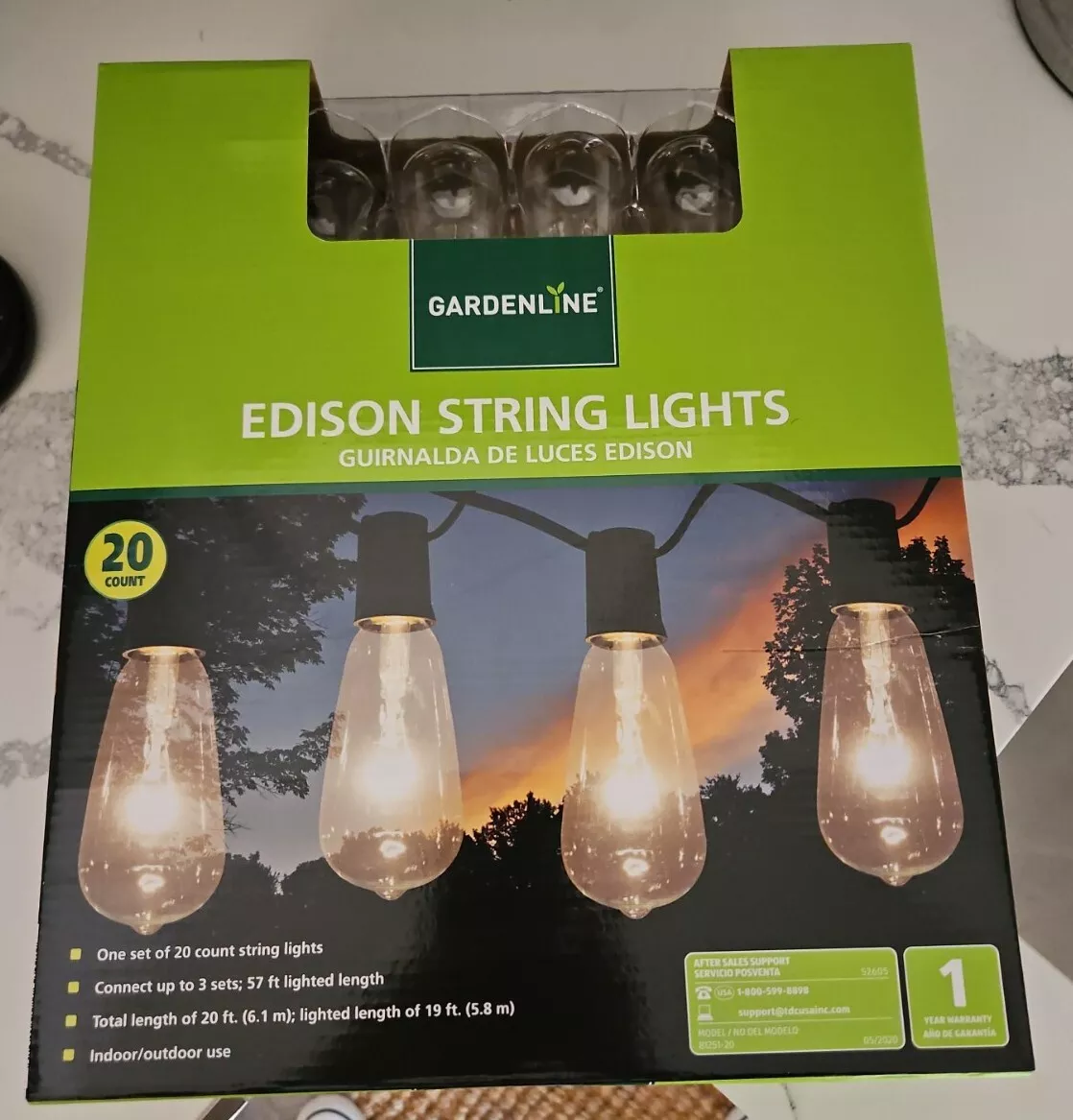 Gardenline edison string lights deals