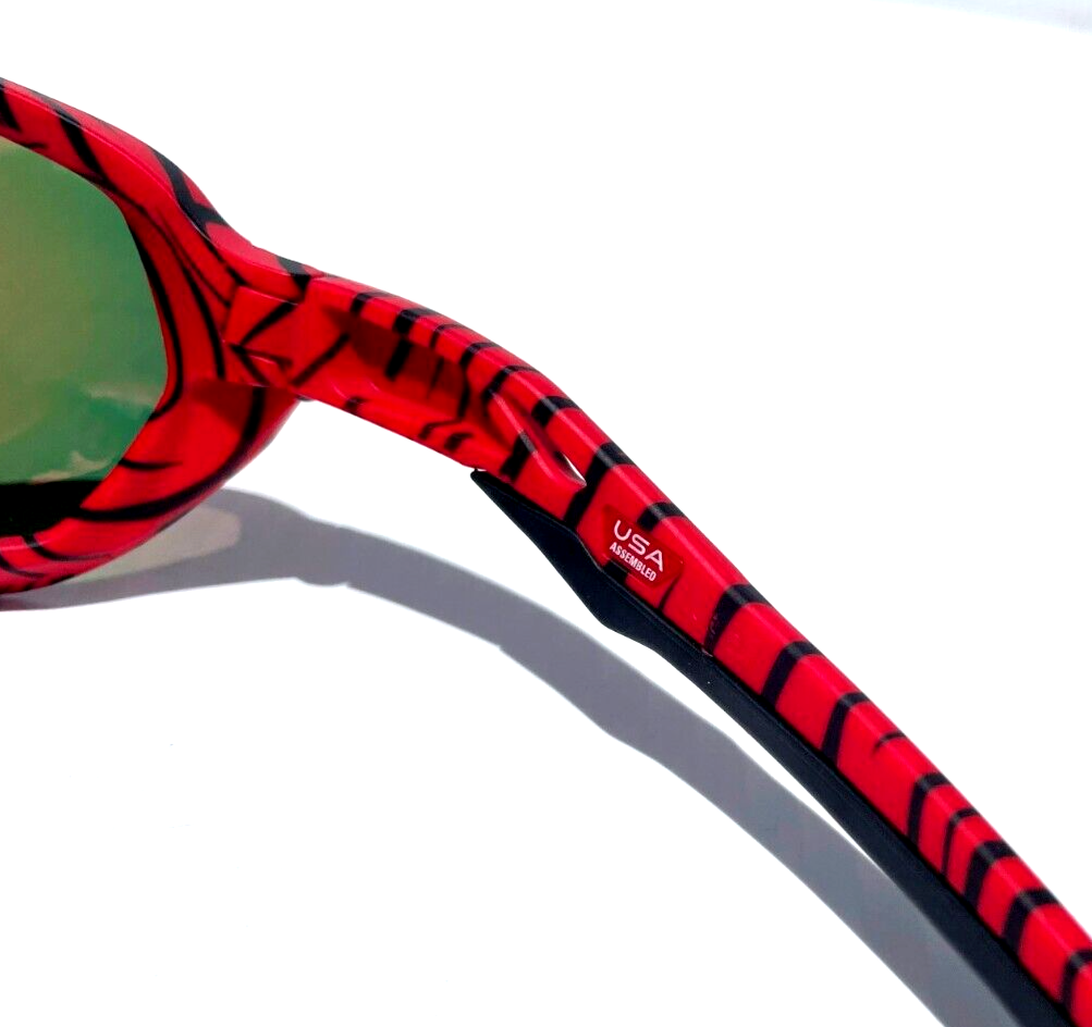 NEW Oakley PLAZMA Red Tiger POLARIZED Galaxy Ruby Mirror