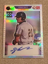 LONNIE WHITE 2021 Leaf Pro Set XRC Silver Rainbow AUTOGRAPH #8/8 PIRATES 