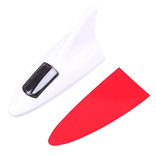 White Shark Fin Roof Antenna Cover Aerial Radio Signal Replacement w/ Light - Picture 3 of 9
