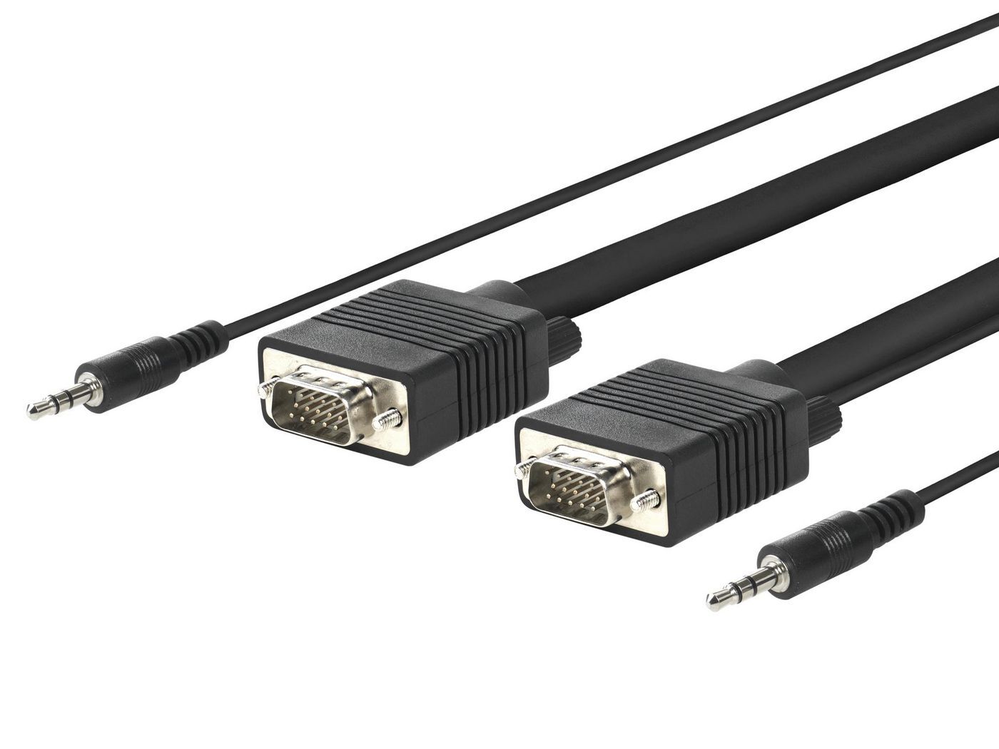 MicroConnect SVGA HD15 5m M-M. 3.5MM  2X 3.5MM 30CM & 62CM M-M