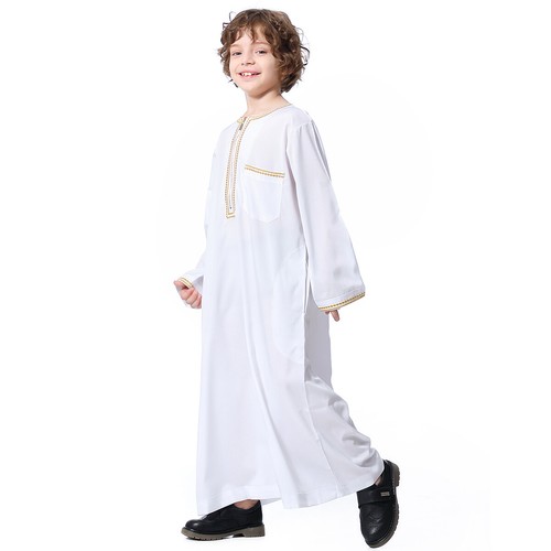 Islamic Saudi Mens&Boy Thobe Jubba Daffah Dishdasha Thawb Thoub Muslim Robe Arab - Picture 189 of 306