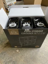 chef's path Food Storage Container Set - Set of 6, All Same Size - Clear Plastic