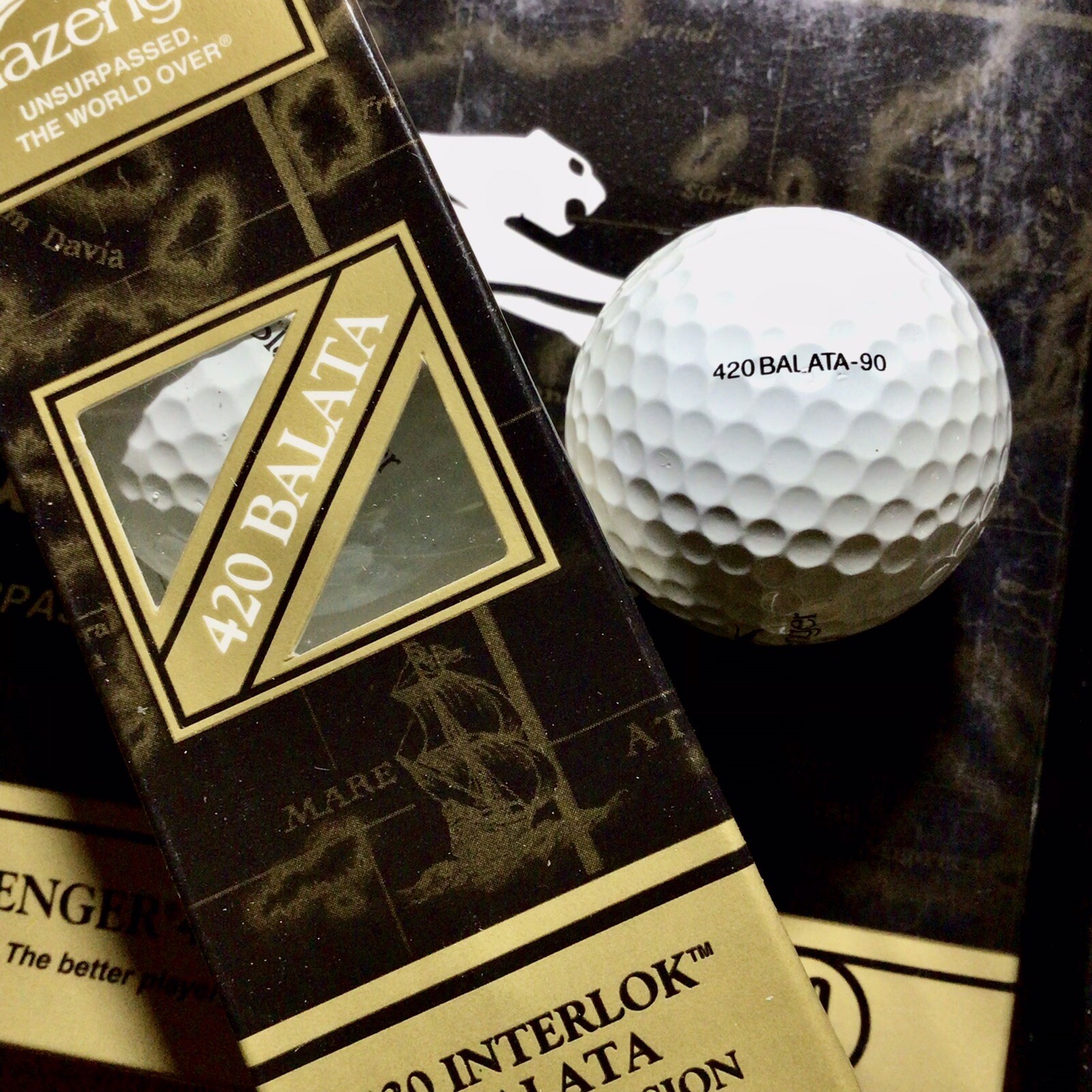 Vary Rare Vintage Slazenger Interlok 420 Balata Golf Balls 90. I’ll