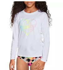 NEW Hurley Girls' Long Sleeve Dri-Fit UPF 50 Shirt Size 5/6