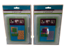 Cuttlebug Lot of 2 CB Emboss Plates All-In-One Cupcake Celebration/True Love