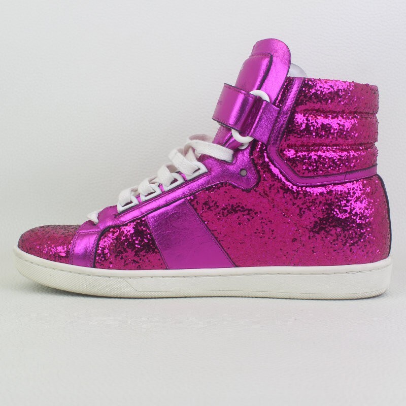 Sneakers alte classiche SAINT LAURENT corte glitter