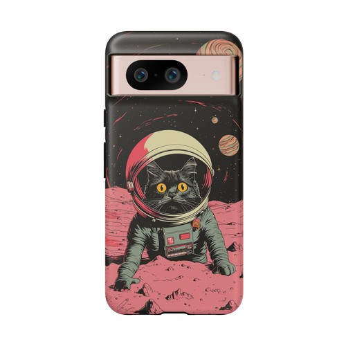 Astronaut Cat Space Kitty Retro - Phone Ink Cover Case for iPhone Galaxy Pixel - 第 135/278 張圖片