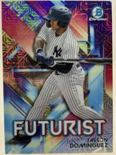 Jasson Dominguez 2021 Bowman Chrome MOJO REFRACTOR FUTURIST #FUT-JD