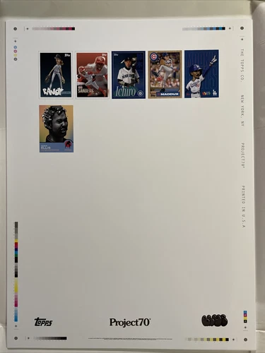 Topps Project 70 Blue The Great Gold Stamped Limited Ed. 18X24 Poster