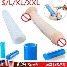 S-XXL Male Penis-Extender Stretcher Max Vacuum Enhancer Enlarger Silicone Sleeve