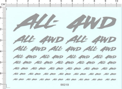 Decals car logo for different scales (grey) 00219