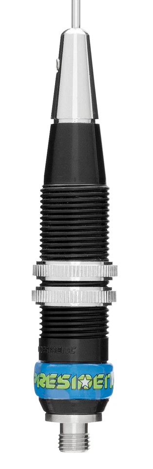 Antena President Iowa CB, 40" de alto acero inoxidable 100 vatios 1/4 onda 26-28 MHz Foto 2 de 4