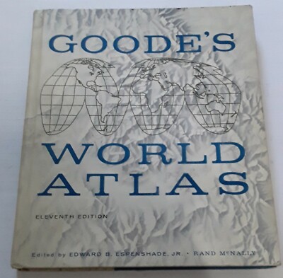 Rand McNally GOODES WORLD ATLAS RARE Collectible 1957 2nd Printing | eBay
