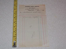 EPHEMERA PAPER 1947 MOSSERS SHELL SERVICE GAS OIL CAR WASHING LUBRICATION OHIO
