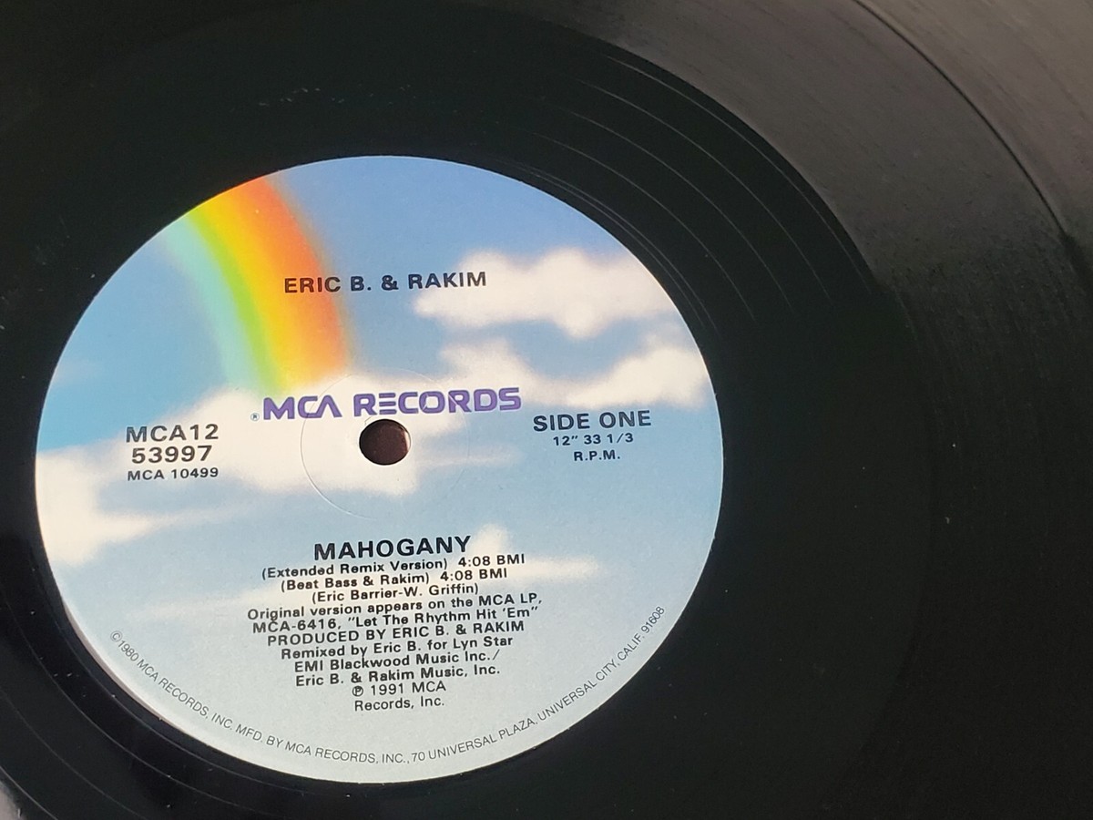 EX Eric B. & Rakim – Mahogany (1991) MCA Records – MCA 12-53997 