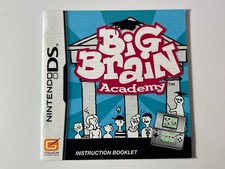  Manual Only Big Brain Academy - Nintendo DS Authentic Instruction Booklet Game