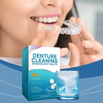 Denture Cleaning Effervescent Tablets  Denture Special Cleaning Effervescent