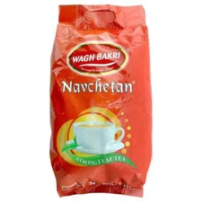 Wagh Bakri Navchetan Indian Pure 100% Organic Desi Strong Leaf Tea Pack Of 1 kg
