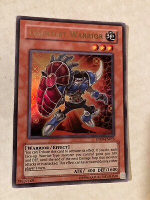 Gauntlet warrior unlimited foil ultra rare yu-gi-oh gaming cards cscan