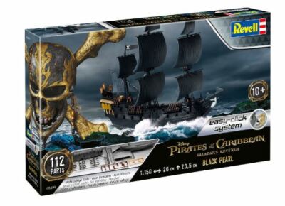 Pirates of the Caribbean Disney The Black Pearl Black Pearl Easy Click Plastic Kit 1:150