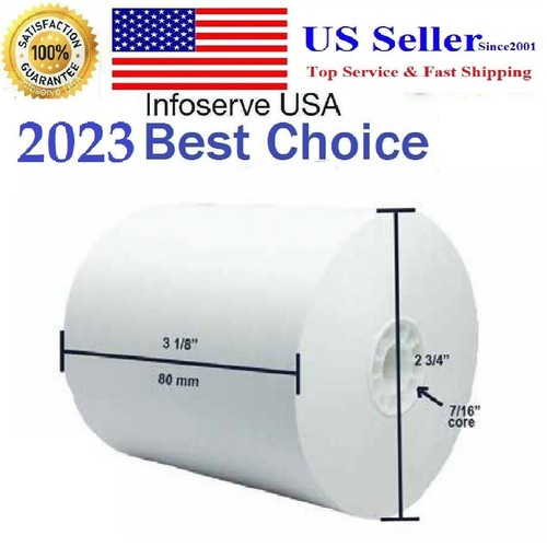 3 1/8'' x 230'THERMAL RECEIPT PAPER, 3 1/8'' x 230' Thermal BPA Free (8 Rolls) - Picture 4 of 4