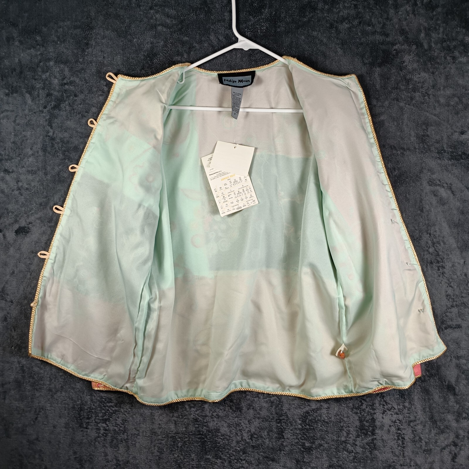 Indigo Moon Jacket Women Small Patchwork Embroide… - image 9