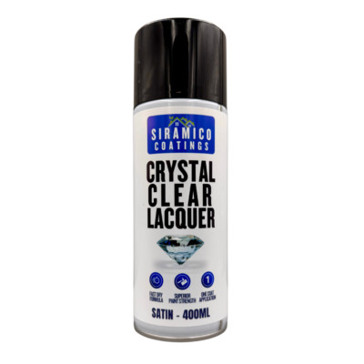Kristallklarer Sprühlack 400ml mattes Finish - Einschicht UV-Schutz