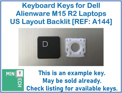 Tastatur Ersatz Tasten für Dell Alienware M15 R2 Laptops US Layout Hintergrundbeleuchtung
