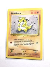 SANDSHREW - Base Set - 62/102 - Common - Pokemon Card - Unlimited Edition - PL