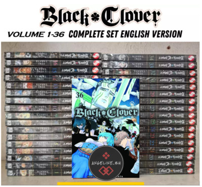Black Clover Manga English Vol.1-36 (Half/Full Set) by Yuki Tabata DHL EXPRESS