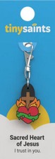 Sacred Heart of Jesus Tiny Saint Charm NEW Catholic Faith Inspirational