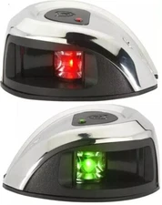Attwood LIGHTARMOR 1NM LED Stainless Steel Bow Navigation BOTH Lights - NV1011SS