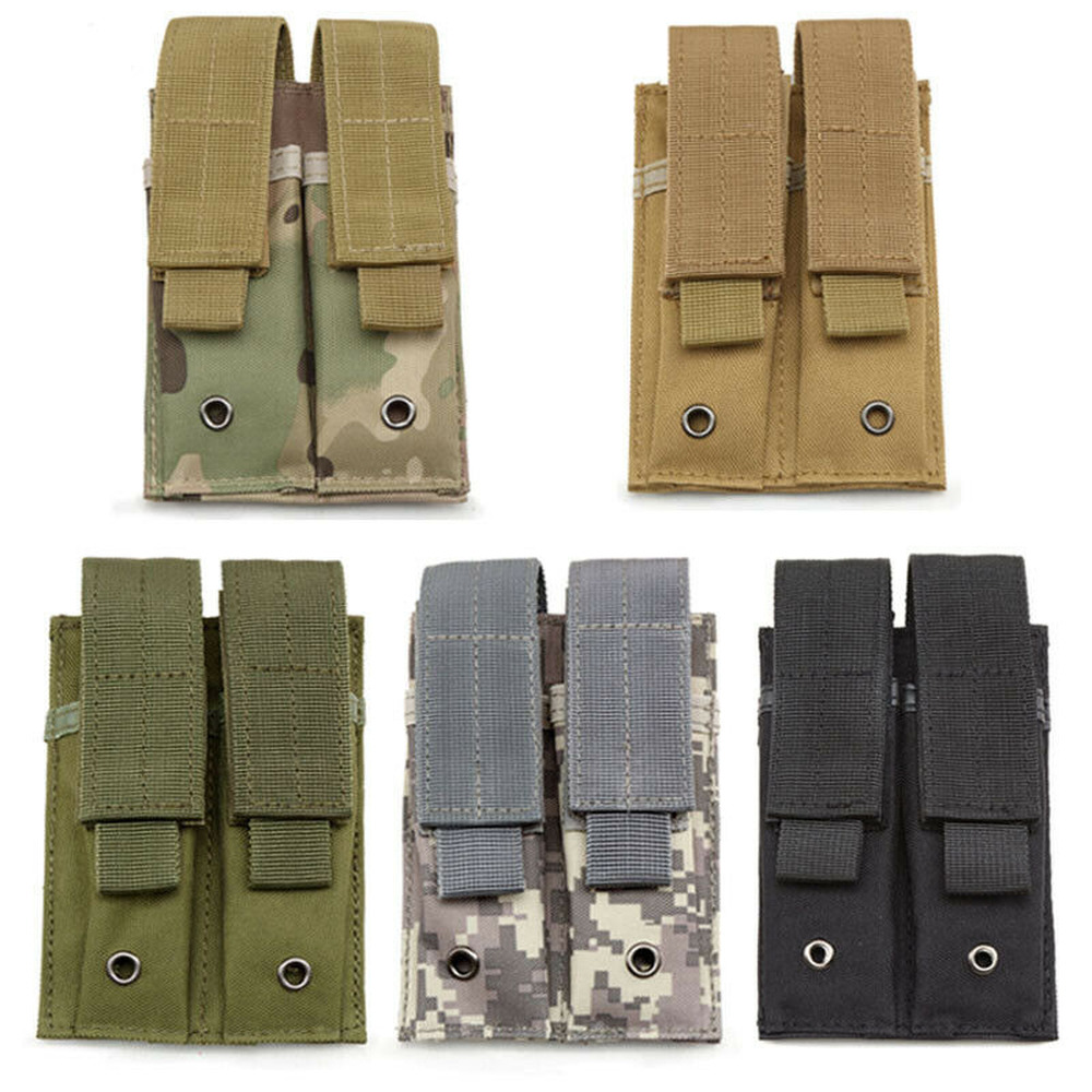 Molle Double Mag Pouch Tactical Military Army Molle Pistol Mag Pouch EDC Holster-image