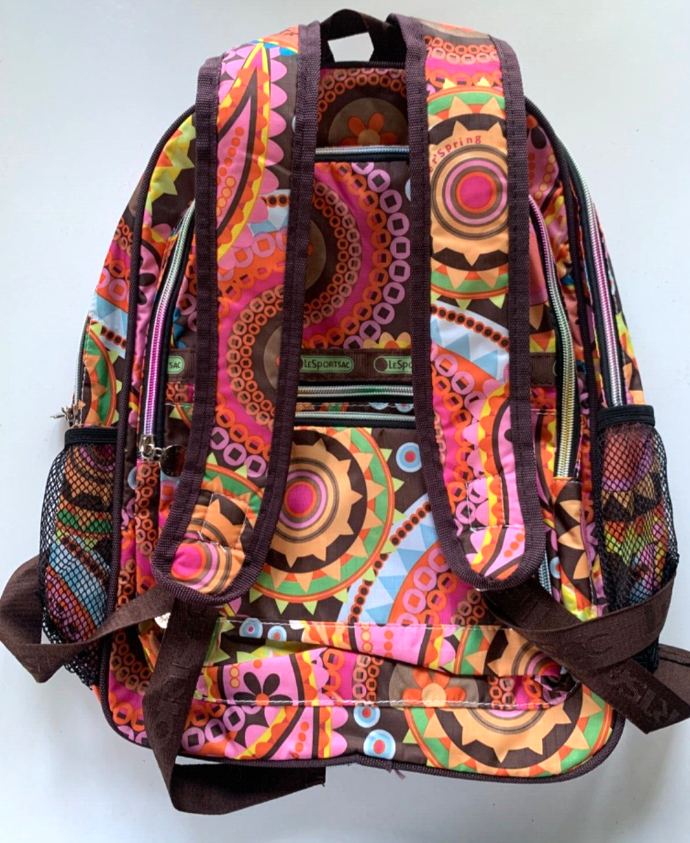 LE SPORTSAC x TOKIDOKI Backpack FLOWER SPRONG Geometric Floral