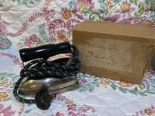 ❤️Antique Boudoir No 25 Iron, Dover Mfg. Co. Dover, Ohio. Original Box