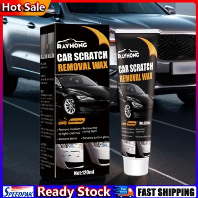 120ml Car Scratch Remover Wax Waterproof Auto Polishing Kit with Sponges Anti-UV