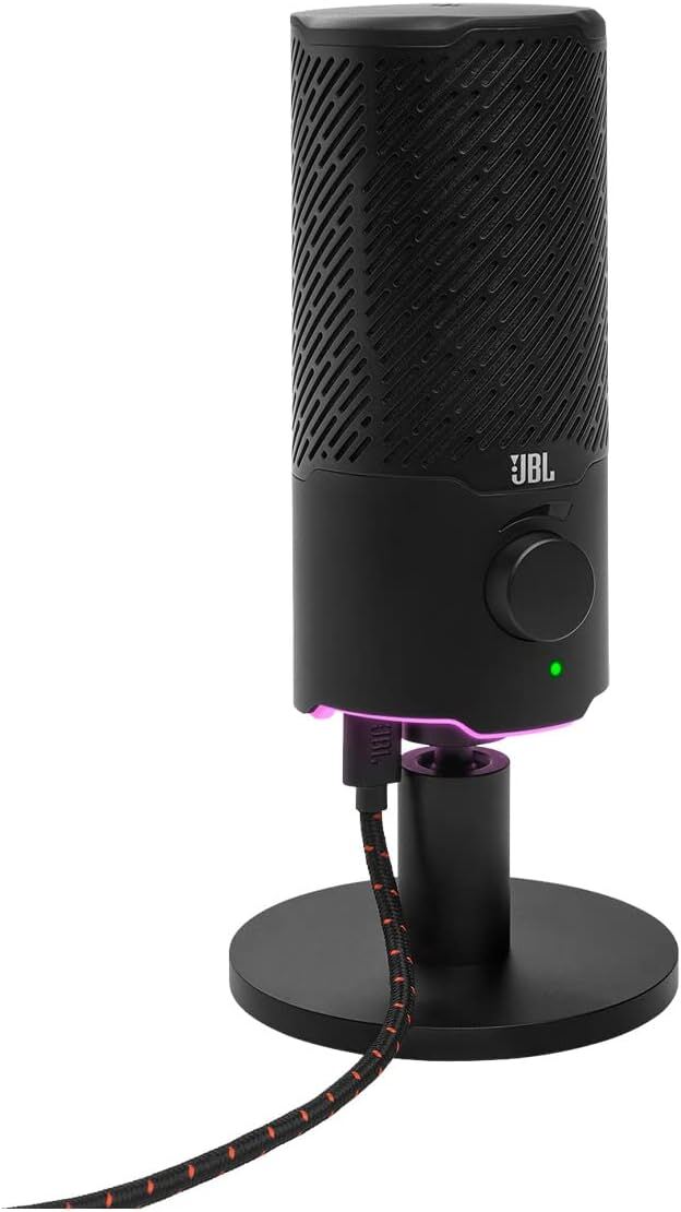 JBL Quantum Stream Dual-Pattern USB Microphone for Streaming