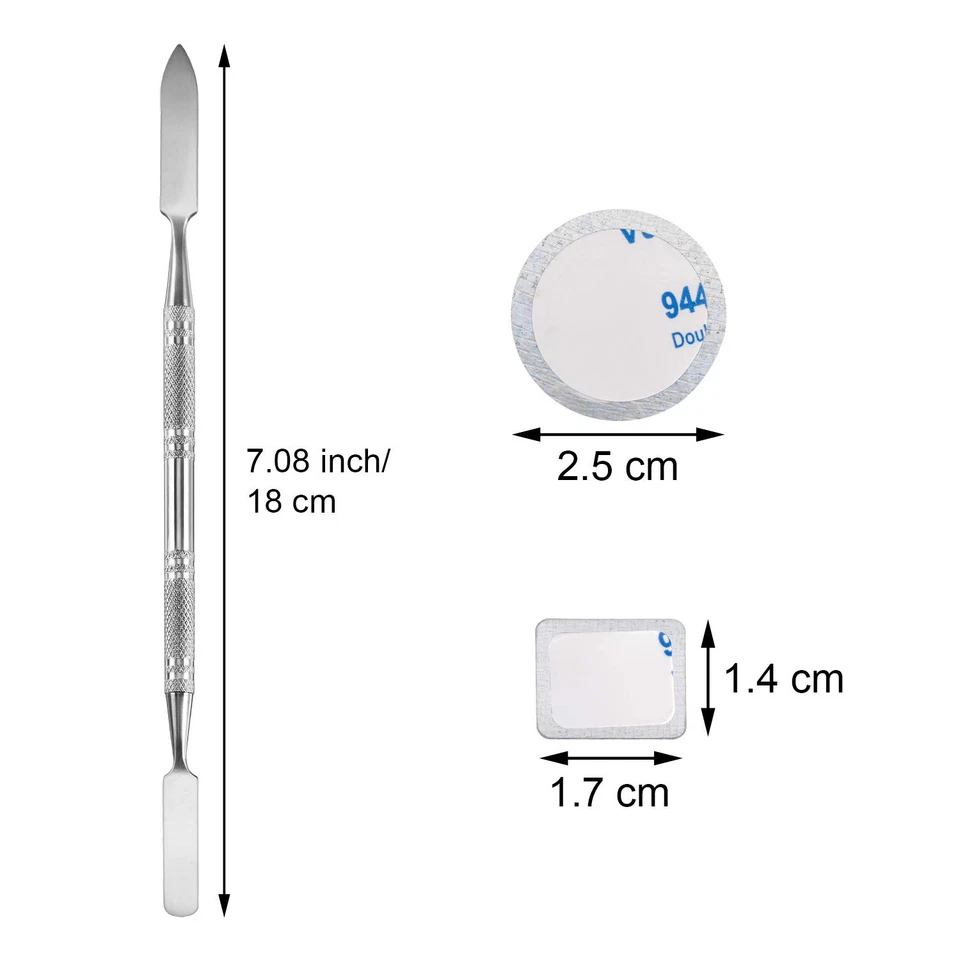 101 Pack Metal Stickers for Eyeshadow Palette Set, Includes 1 Makeup Depotting T - Image 2 of 4