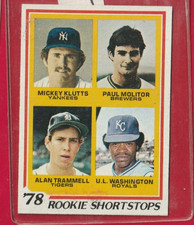 1978 Topps Baseball #707 Paul Molitor Alan Tramell Near Mint  AP26 Choice of 2
