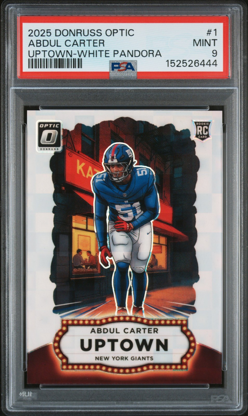 Abdul Carter Panini Donruss Optic Uptown #1 White Pandora