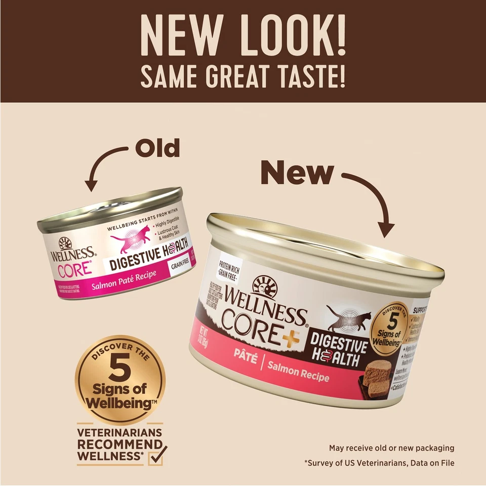 Comida húmeda para gatos adultos CORE+ salud digestiva paté, natural, rica en proteínas, grano... Foto 2 de 4