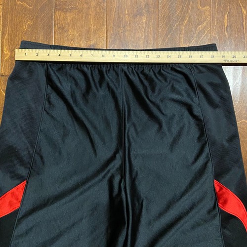 Nike Athletic Lebron James Basketball Black Red Drawstring Shorts Men's Size L - Picture 7 of 8